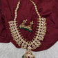 CZ Floral Mango Mala Long Necklace - 