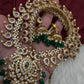 CZ Peacock Mango Mala Long Necklace - 
