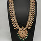 CZ Peacock Mango Mala Long Necklace - 