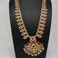 CZ Peacock Mango Mala Long Necklace - 