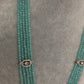 CZ Beads Peacock Long Color Stone Necklace - MintGreen