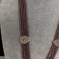 CZ Beads Birdie Long Color Stone Necklace - Purple