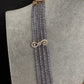 CZ Floral Lavender Purple Beads Necklace - 