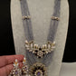 CZ Floral Lavender Purple Beads Necklace - 