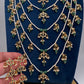 Panch Lada Pearls and Emerald Beads Long Necklace - 