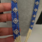 CZ Pearls Beads Long Necklace - Blue