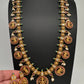 Matte Goddess Lakshmi Elephant Long Necklace - Red