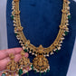 Matte Goddess Lakshmi Jalebi Long Necklace - 