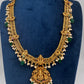 Matte Goddess Lakshmi Jalebi Long Necklace - 