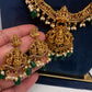 Matte Goddess Lakshmi Jalebi Long Necklace - 