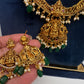Matte Goddess Lakshmi Jalebi Long Necklace - 
