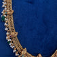 Matte Goddess Lakshmi Jalebi Long Necklace - 
