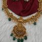 Matte Goddess Lakshmi Jalebi Long Necklace - 