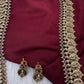 Matte Goddess Lakshmi Kassu Coin Long Antique Matte Necklace - 