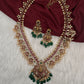 Matte Kempu Floral Goddesss Lakshmi Long Necklace - 