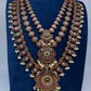 Matte Kempu Long Multi Layer Necklace - 