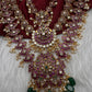 Matte Kempu Long Multi Layer Necklace - 