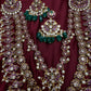 Matte Kempu Long Multi Layer Necklace - 