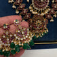 Matte Kempu Long Multi Layer Necklace - 