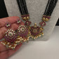 CZ Black Beads Ckempu Multi Layer Long  Necklace - MintGreen