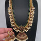 Rice Pearls Kempu Long Guttapusalu Necklace - 