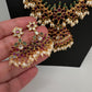 Rice Pearls Kempu Long Guttapusalu Necklace - 