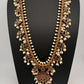 Rice Pearls Kempu Long Guttapusalu Necklace - 