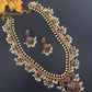 Rice Pearls Kempu Long Guttapusalu Necklace - 