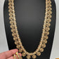 Matte Antique Goddess Lakshmi Kassu Mala Necklace - TJ000987