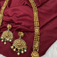 Goddess Lakshmi Gold Look Alike Long Necklace - TJ000988