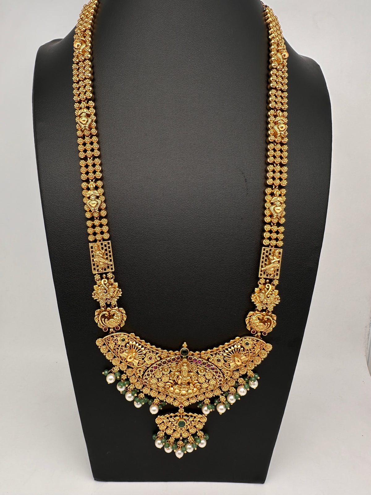 Goddess Lakshmi Gold Look Alike Long Necklace - TJ000988