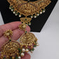 Goddess Lakshmi Gold Look Alike Long Necklace - TJ000988