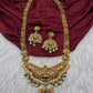 Goddess Lakshmi Gold Look Alike Long Necklace - TJ000988