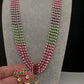 Multicolor Pearls Beads Multi Layer Long Necklace - TJ000990