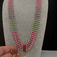 Multicolor Pearls Beads Multi Layer Long Necklace - TJ000990