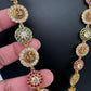 Peacock Long Mala Multi Stones Necklace - product photo 2