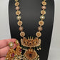 Peacock Long Mala Multi Stones Necklace - product photo 3