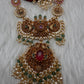 Peacock Long Mala Multi Stones Necklace - product photo 5