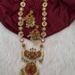 Peacock Long Mala Multi Stones Necklace - product photo 1