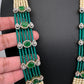 Pearls Beads Multi Layer Long Necklace - Green