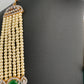 Pearls Beads Multi Layer Long Necklace - Green