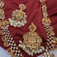 Goddess Lakshmi Mango Multi Stone Necklace