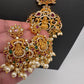 Goddess Lakshmi Mango Multi Stone Necklace
