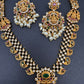 Goddess Lakshmi Multi Stone CZ Short Necklace