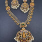 Goddess Lakshmi Multi Stone CZ Short Necklace