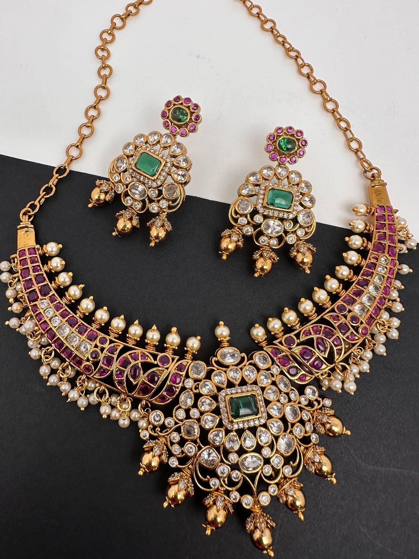 CZ Short Kanthi Necklace