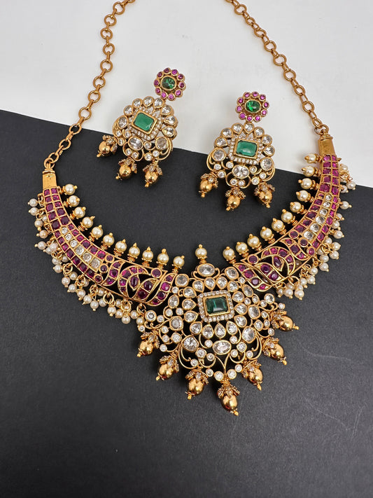 CZ Short Kanthi Necklace