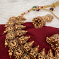 Goddess Lakshmi Peacock Pattern Neckline Necklace