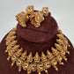 Goddess Lakshmi Peacock Pattern Neckline Necklace