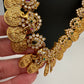 Goddess Lakshmi Multi Stones Red beads Short Guttapusalu Necklace